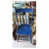 Blue Wooden Chair