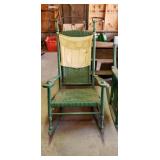 Green Wicker Rocking Chair