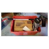 Recycle Bin W/ Paper Leaf Bags, Snow Brush, Visors