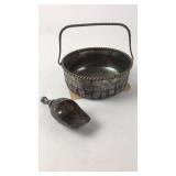 Quadruple Plate Silver Dish & Scoop