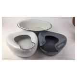Meinecke Perfection Enameled Bed Pan & Wash Bowl