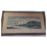 Framed Print House By Water