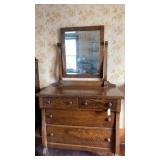 4 Drawer Dresser with Mirror
