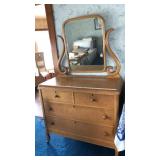 Birds Eye Maple 4 Drawer Dresser