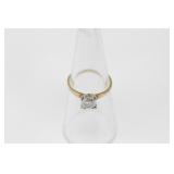 10k Gold Ring Cubic Zirconia Ring