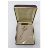 Krementz 14k Gold Overlay Cultured Pearl Brooch