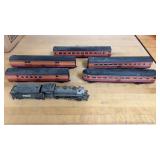 Southern Pacific Train Cars & A.T & S.F Engine