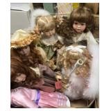 8 Porcelain Dolls