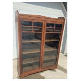 Mission Oak Rolling Book Shelf