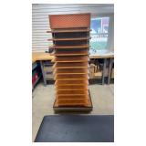 Rolling Display Rack With Shelves