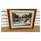 Framed Grizzly Bear Picture