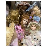 6 Porcelain Dolls