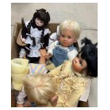 5 Porcelain Dolls & Babies