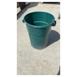 Green Trash Can No Lid