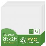 Fasarxiu 24"x24" White Drop Ceiling Tiles