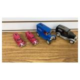 4 Ertl Tin Coin Banks