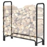 TMEE 4ft Firewood Rack Outdoor Heavy Duty Log