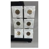 6 Uncirculated Jefferson Nickels