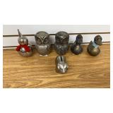 6 Silver Plated Coin Banks