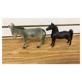 2 Reproduction Cast Iron Coin Banks