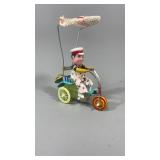 Tricycle With Bell Litho Tin Wind Up