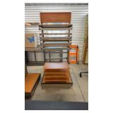 Rolling Display Rack W/Shelves