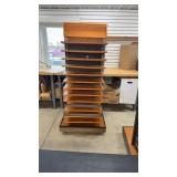 Rolling Display Rack With Shelves