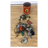 Assortment of Early Keys and Buttons