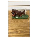 Cast Iron Milking Cow Mechanical Bank -Replica