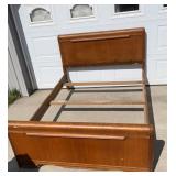 Waterfall Style Wooden Bed Frame