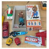 Jumping Mr Potato Head & Toy Cars