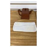 Clay Tea Pot and Beaded Clutch Purse