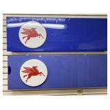 2 Plastic Pegasus Service Station Signs 1 damaged