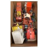 Vintage Metal Toy Tractors and Attachments