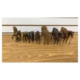 7 Cast Horse Coin Banks