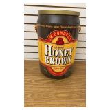 Honey Brown Plastic Can Cooler