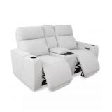 Macys Greymel Fabric Power Reclining Loveseat