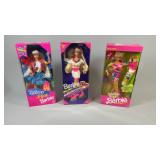 13" Barbies(Disney,Rollerblade,Totally Hair)