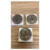 Bronze Commemorative Metals -1961-1962