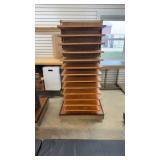 Rolling Display Rack W/Shelves