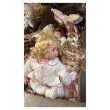 8 Porcelain & Plastic Dolls