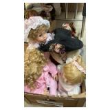9 Porcelain & Plastic Babies