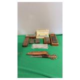 Sharpening Stones and Knife with Sheath