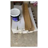 19 Boxes Of Glue On Vinyl Flooring
