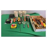 Miscellaneous Shop Lot Knives- Pencils & Markers