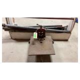 Metal Stand with Pipe Vice and Metal Pipe