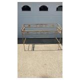 Vintage Wrought Iron Console Table, No Glass