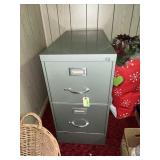 2 Drawer Metal File Cabinet