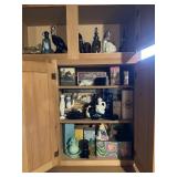 Top & Bottom Cupboard of Avon Perfume Bottles