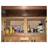 Cupboard Contents, Finishes, Glue, and Sprays